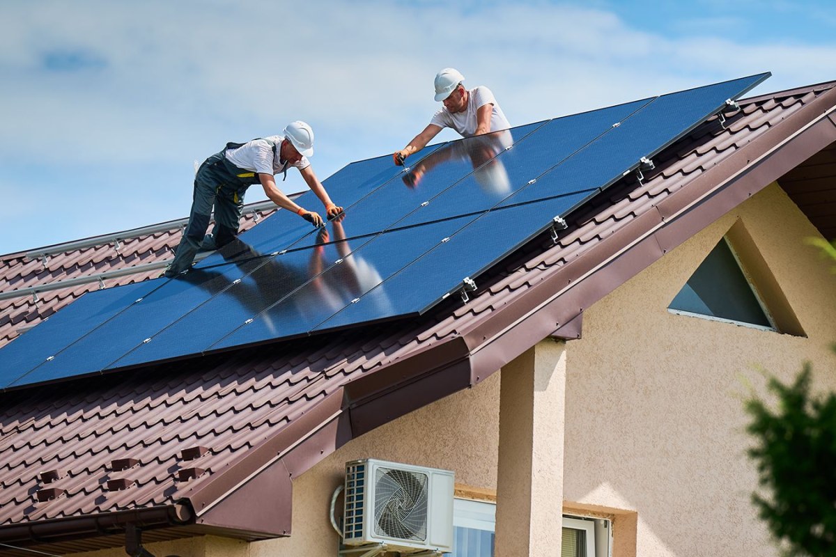 solar panels roof