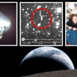 Orion spacecraft night sky