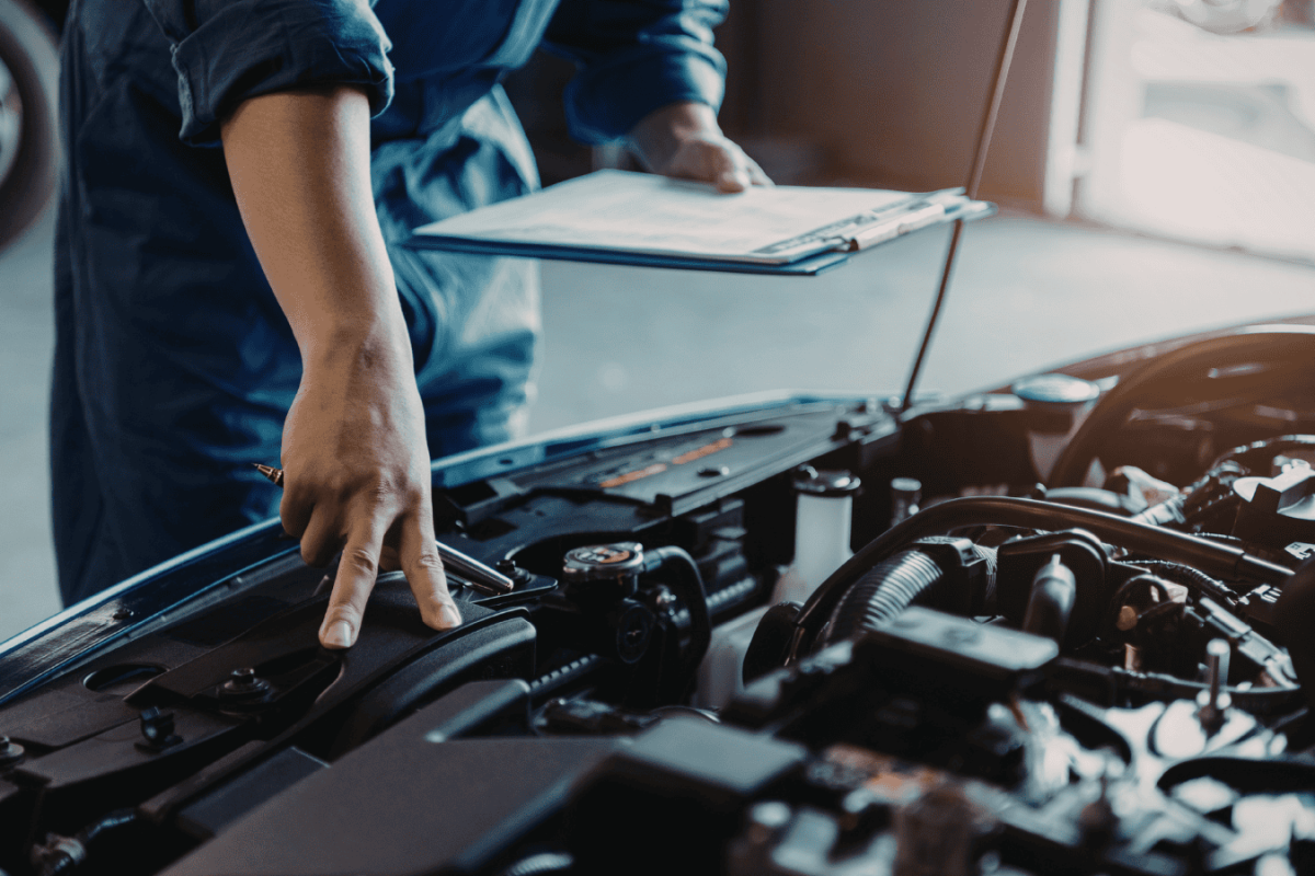 car inspection station