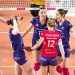 volleyball match action