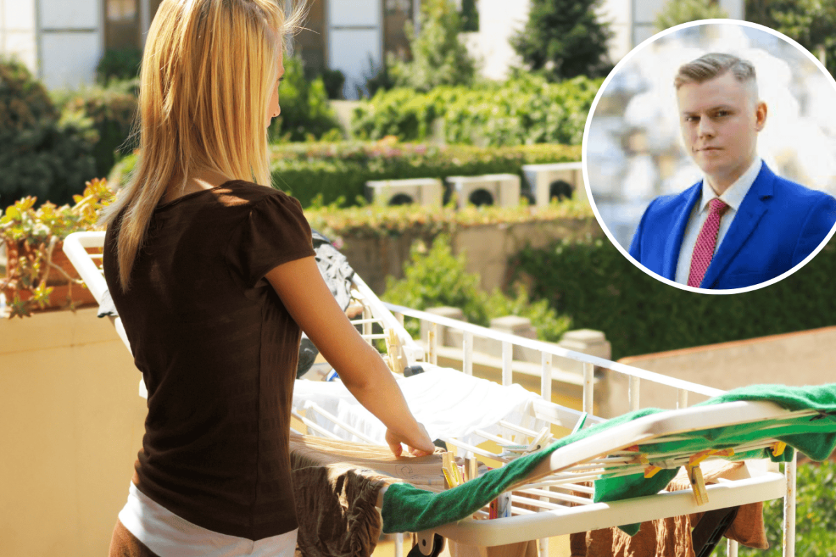 balcony laundry legal