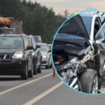 car accident traffic jam