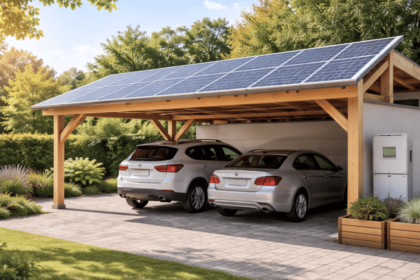 carport with solar panels