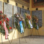memorial ceremony wreaths