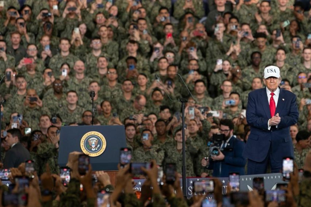 American soldiers training