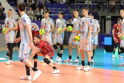 volleyball match action