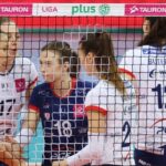 volleyball match action