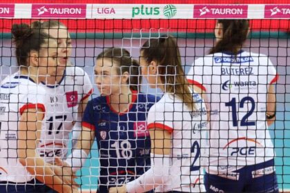 volleyball match action