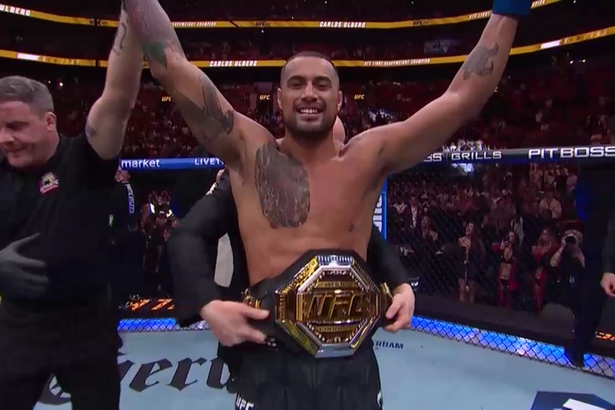 UFC champion celebration