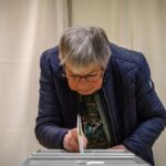 Hungary election polling station