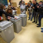 Hungary election polling station