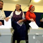 Hungary election polling station