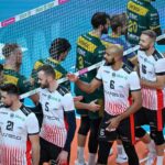 volleyball match action