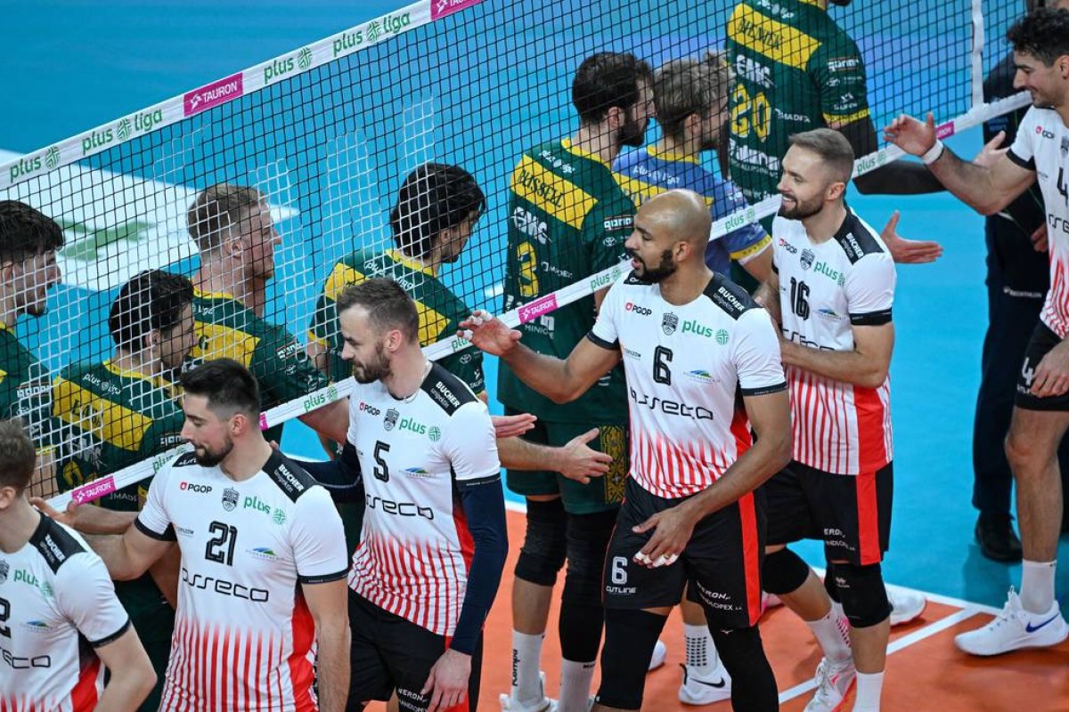 volleyball match action