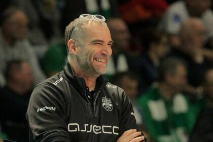 volleyball match action