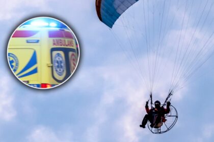 paragliding accident airport