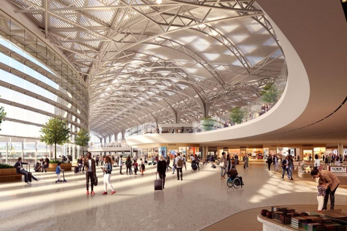 airport construction signing