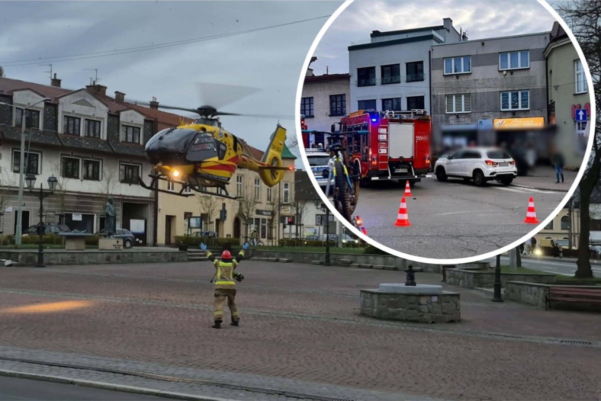 accident scene helicopter