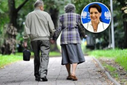 senior with document