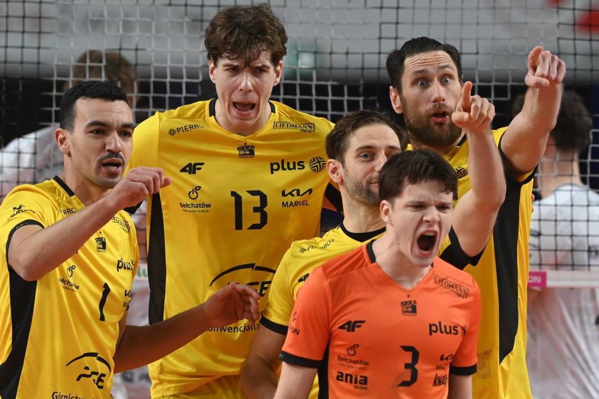 volleyball match action