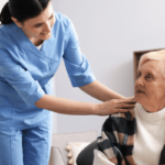 senior couple smiling