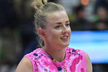 volleyball match action