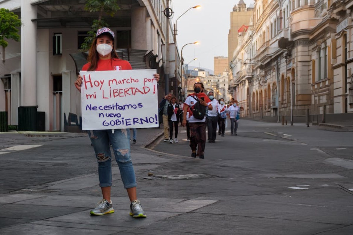 Peru election rally
