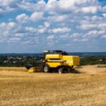 ukrainian wheat field harvest