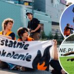 climate activists protest