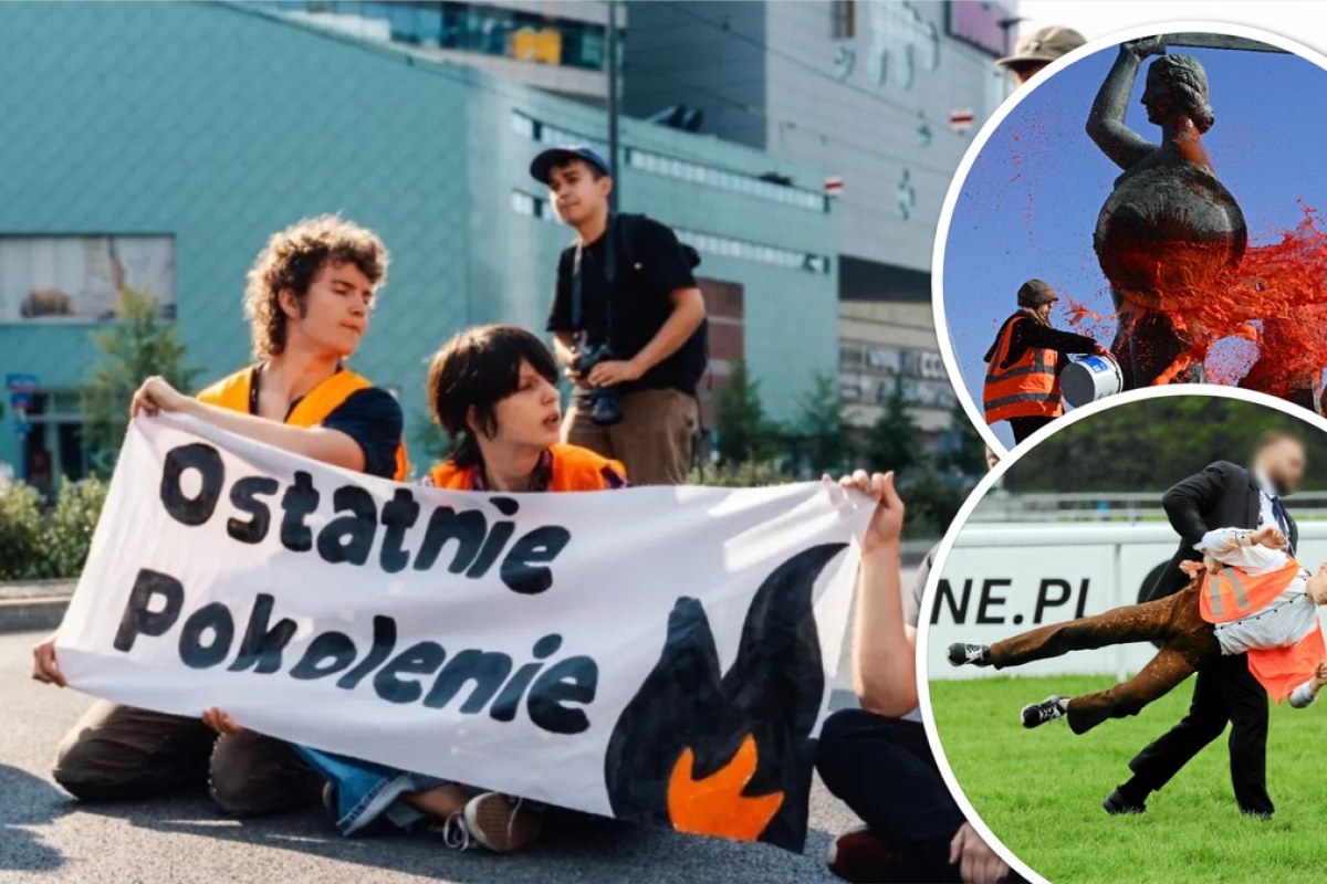 climate activists protest