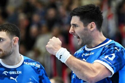 handball match action