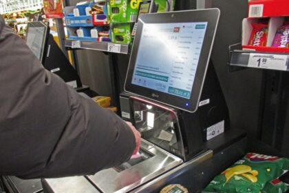 self-checkout scale supermarket