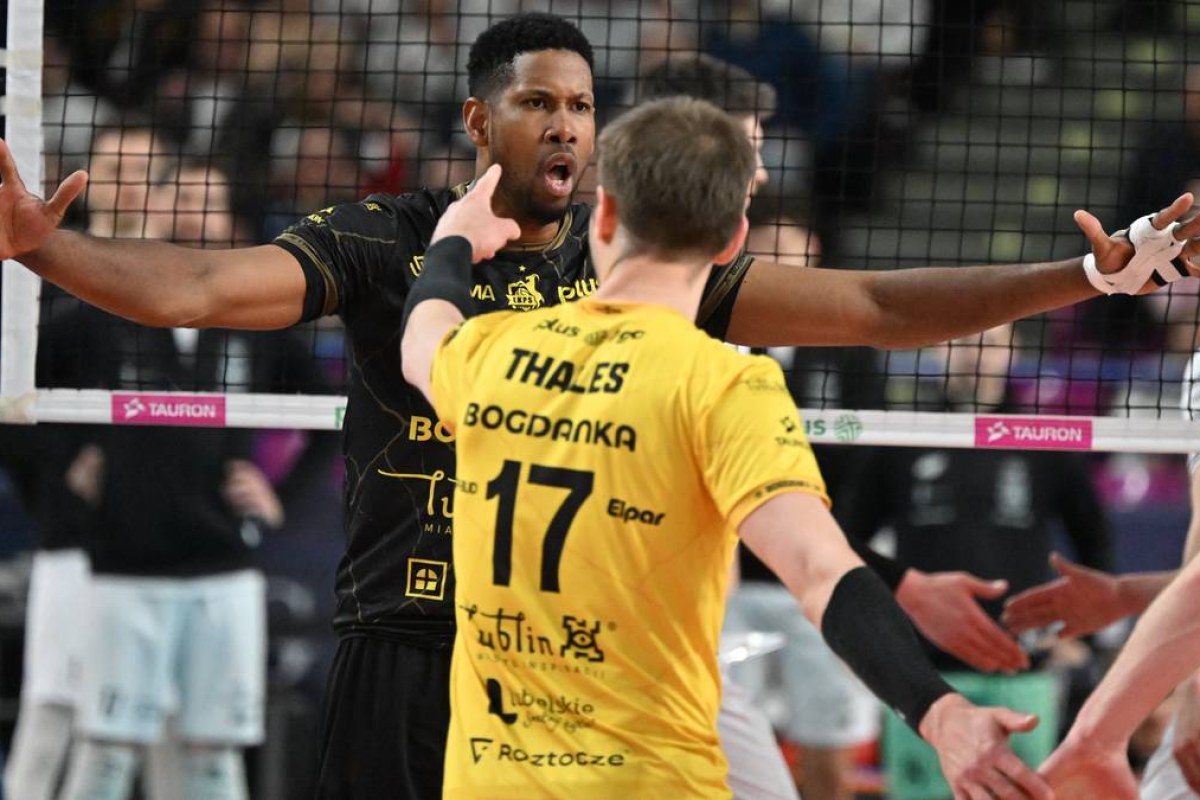 volleyball match action