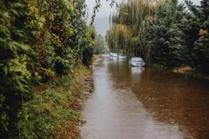 flooded street rain