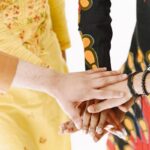 diverse people hands