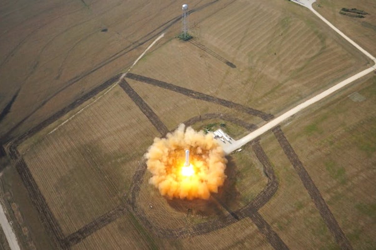 Blue Origin rocket launch