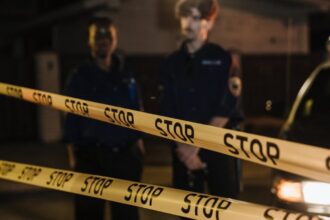 police tape nightclub