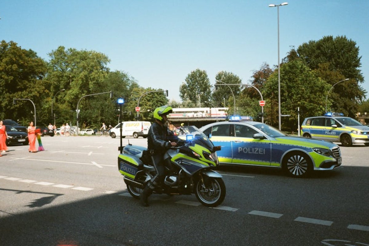 police cars Hamburg