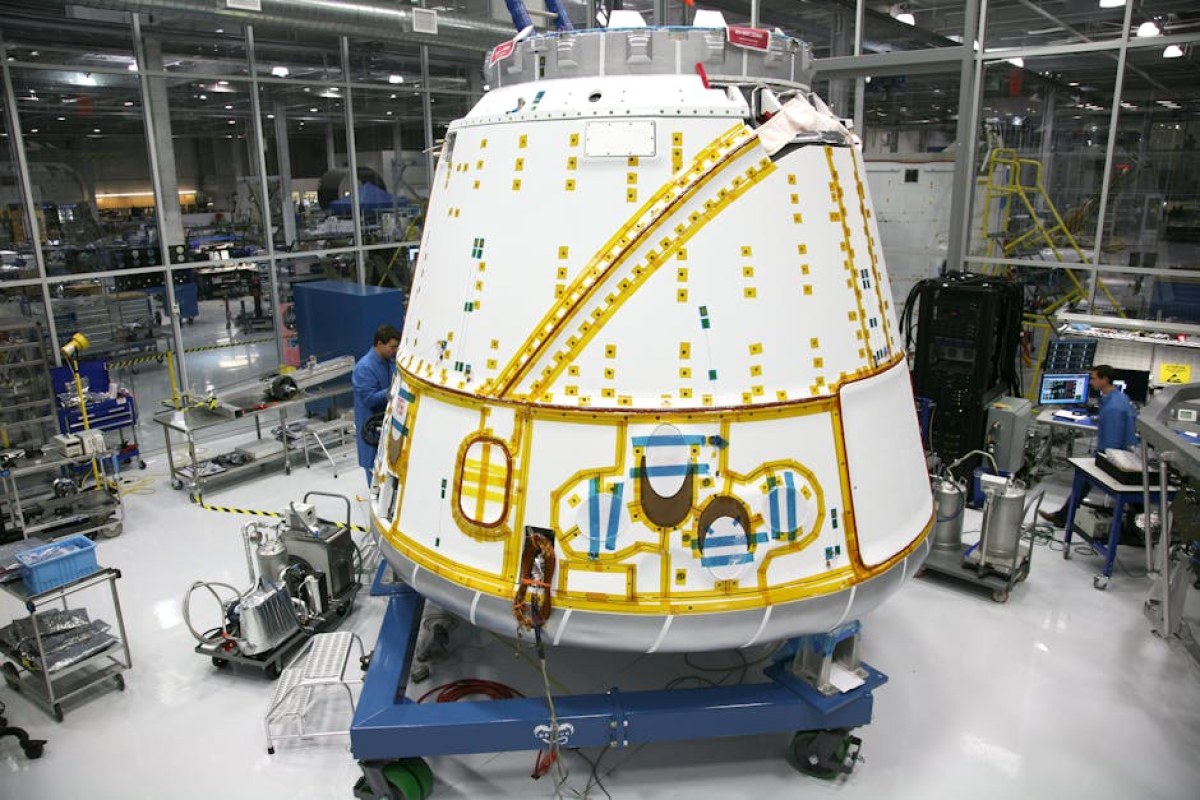 satellite assembly cleanroom