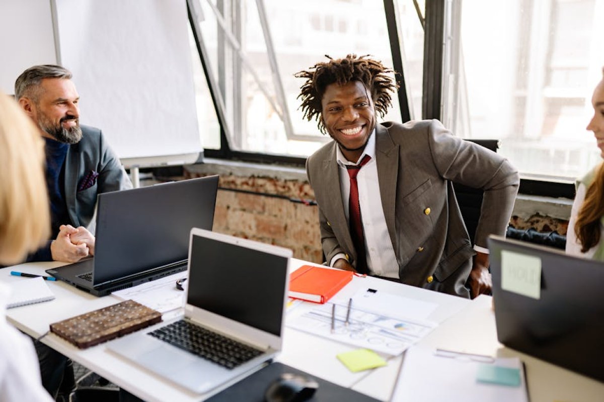 businessman office meeting