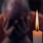 candle memorial sad