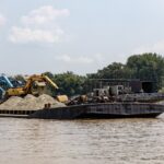 Danube river excavation