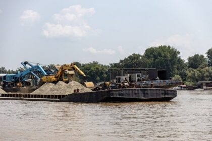 Danube river excavation