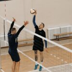 volleyball player court