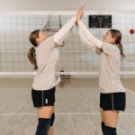 volleyball team celebration