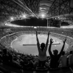 football stadium celebration