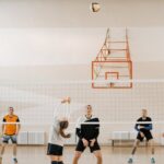 volleyball match action