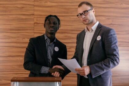 political meeting tension