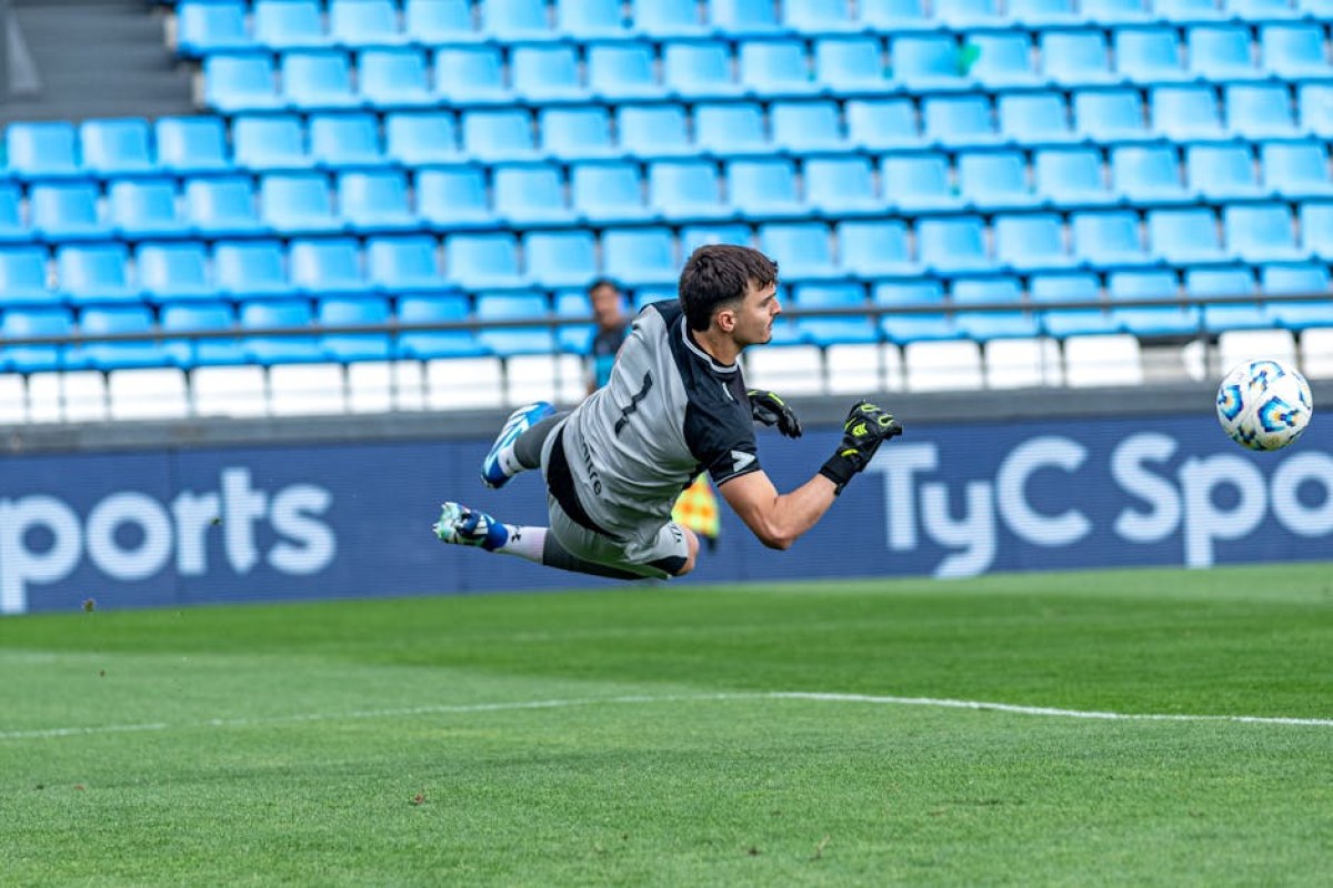 football goalkeeper save