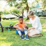 bicycle accident scene